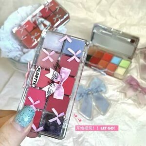 NIB 1 flortte Peng Peng Princess Jelly Lip Gloss Palette color 02